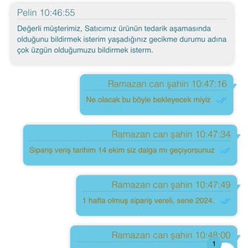 Geciken Kargo Ve Yetersiz Müşteri Hizmetleri