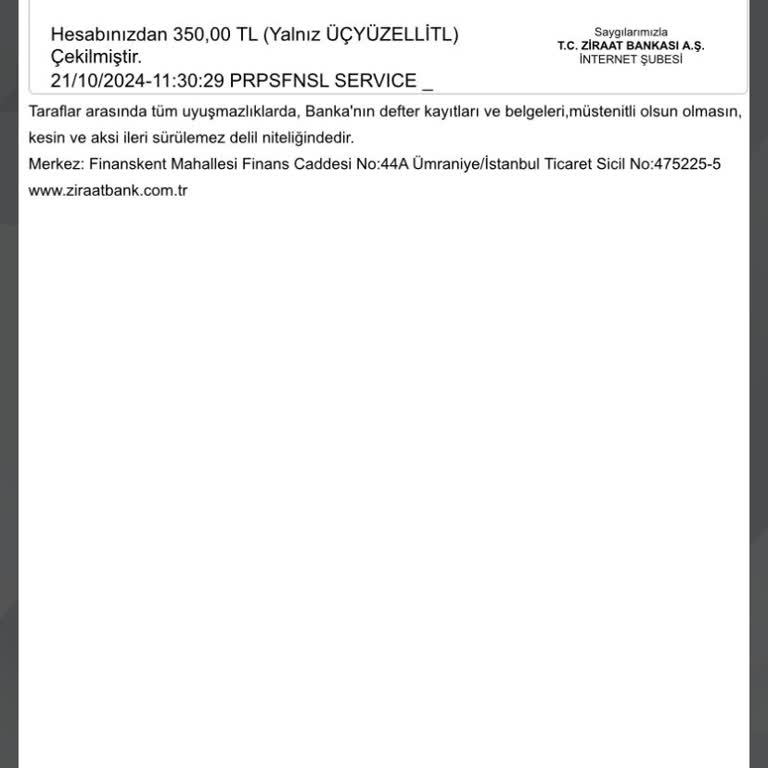 Bilet Ücreti Çekildi, PNR Kodu Yok!