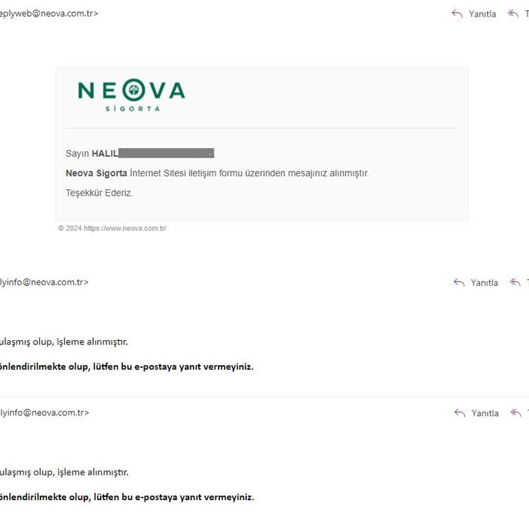 Neova Sigorta'dan Eksik Ödeme Ve Bilgilendirme Sorunu