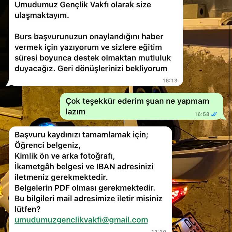 Burs Başvurusunda Kişisel Bilgilerimin Kötüye Kullanılması Endişesi