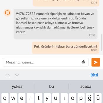 Trendyol'dan İade Sorunu Ve Hesap Askıya Alınması