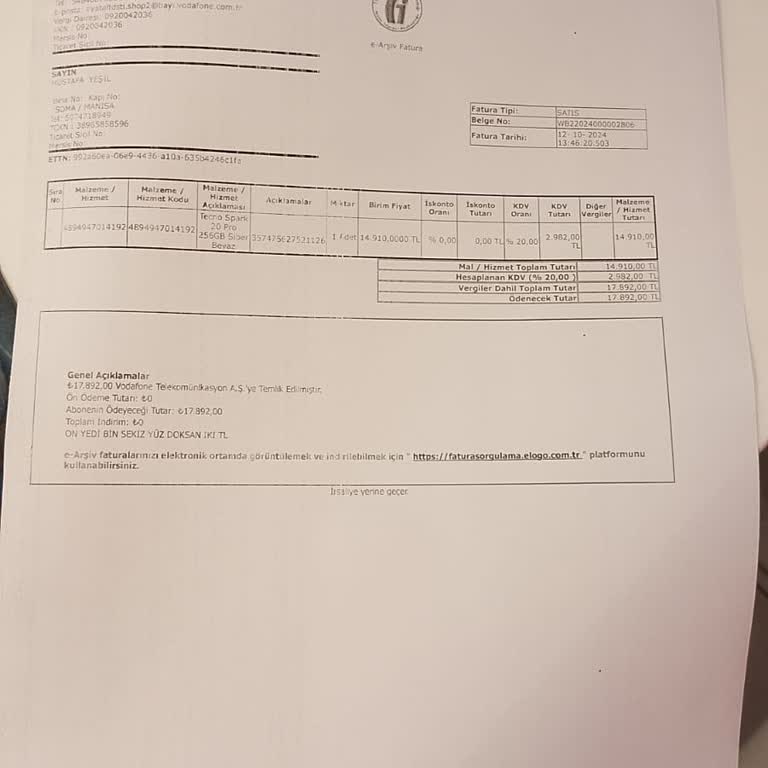 Vodafone'da 14 Günlük İade Hakkı İhlali