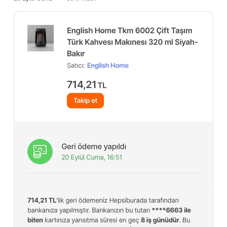 Hepsiburada'dan Alınan Arızalı Ürün Ve İade Sorunu