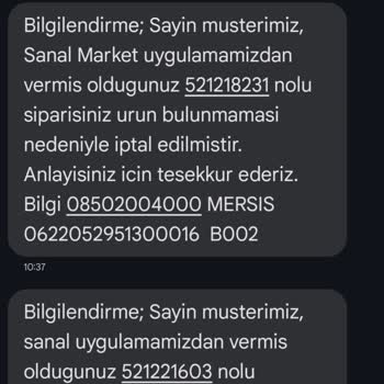 Migros Sanal Market'te Stok İptali Mağduriyeti