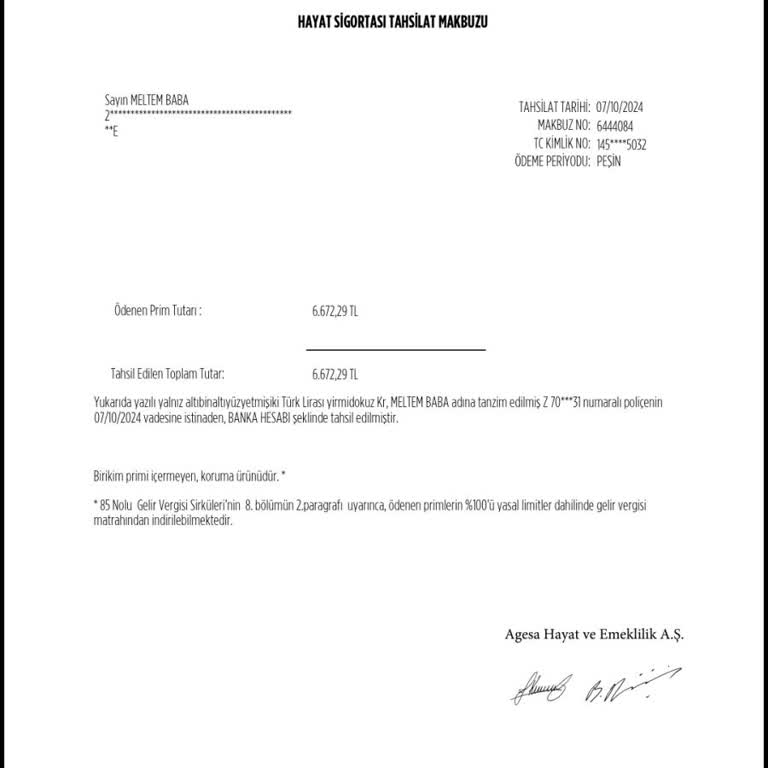 Hesabımdan İzinsiz Çekilen Hayat Sigortası Ücreti