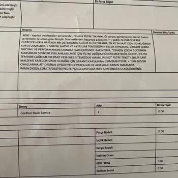 Dyson Servisinden Ciddiyetsiz Hizmet Ve Çözülmeyen Arıza Sorunu