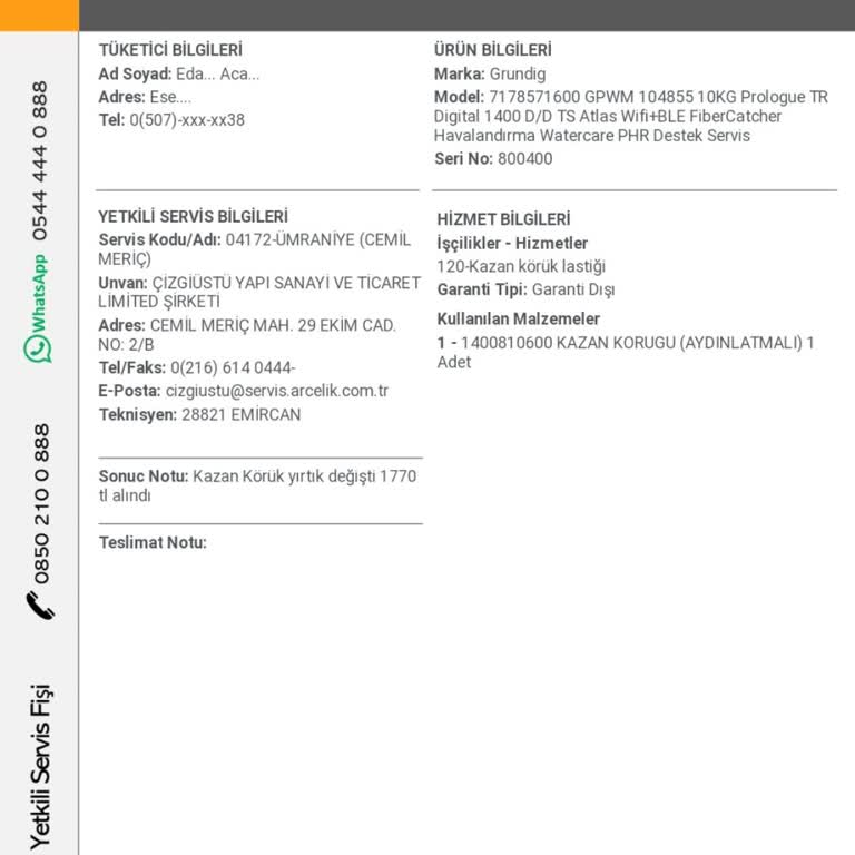 Grundig Çamaşır Makinesi Ve Körük Sorunu