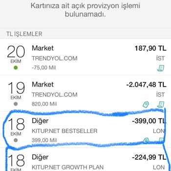 Çift Çekim Ve Yetersiz Müşteri Hizmeti