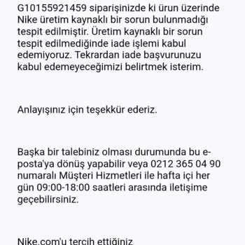Nike Ayakkabının Hızla Deformasyonu Ve Yetersiz Müşteri Hizmeti