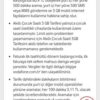 Vodafone Akıllı Saat Tarifesi Karmaşası