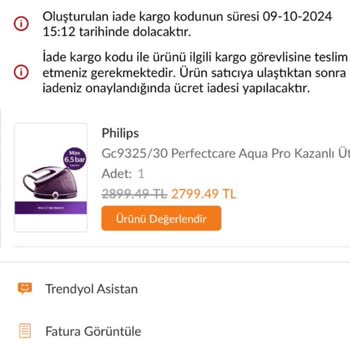 Philips Ütüde Garanti Mağduriyeti