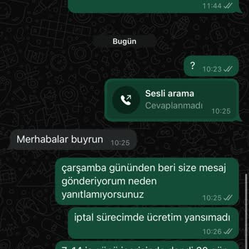 Sipariş Gecikmesi Ve İade Sorunu