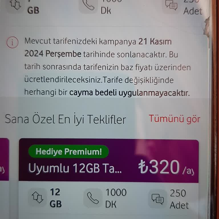 Yüksek Fiyatlı Tarife Yenileme Sorunu