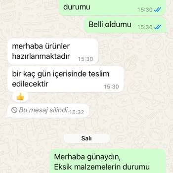 Eksik Gönderilen Sera Demiri Ve Sürekli Oyalama