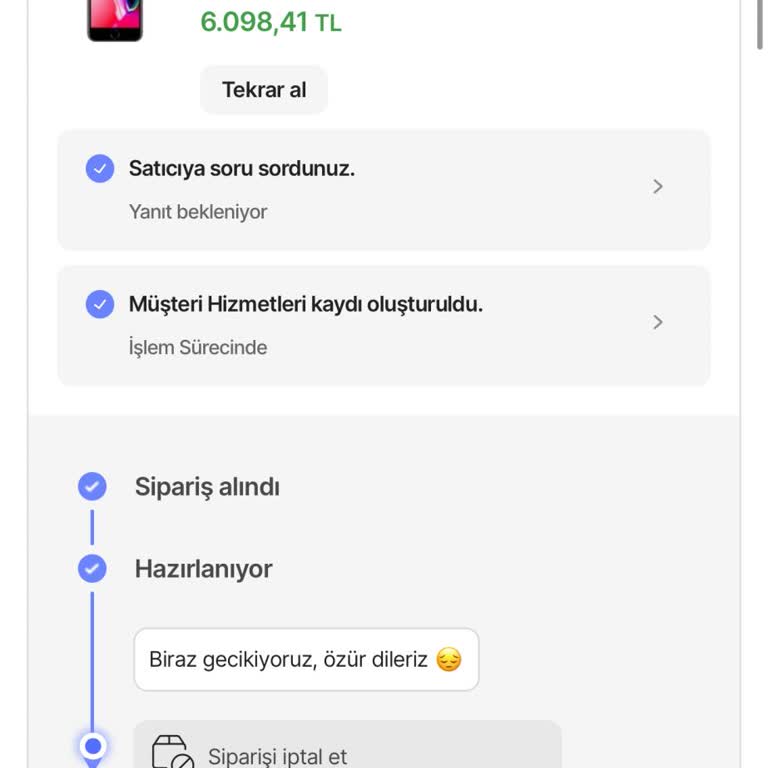 Getmobil Siparişim Neden Hala Kargoya Verilmedi