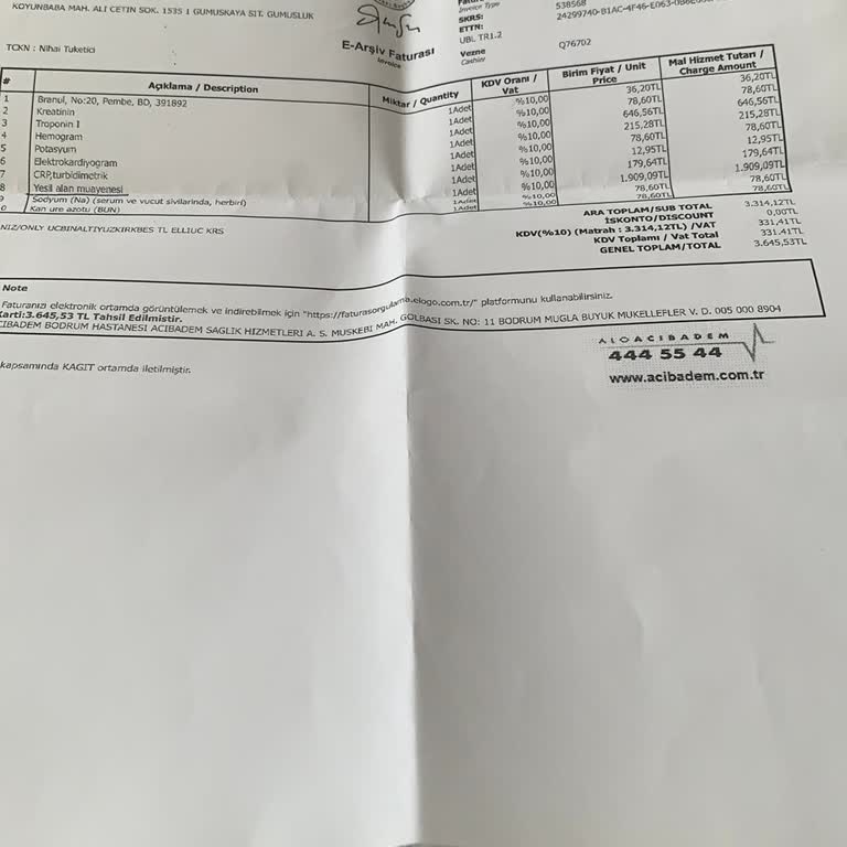 Özel Hastanede Haksız Ücret Talebi