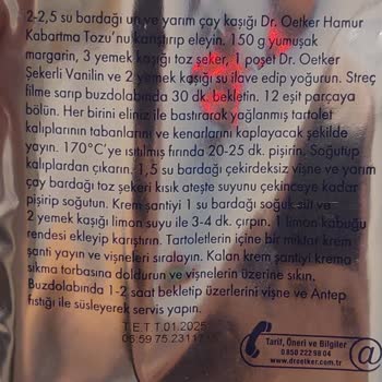 Dr. Oetker Krem Şanti'de Güven Sarsıcı Yabancı Madde!
