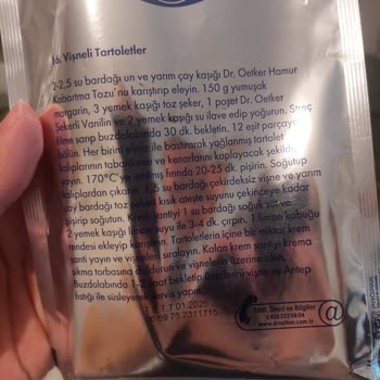 Dr. Oetker Krem Şanti'de Güven Sarsıcı Yabancı Madde!