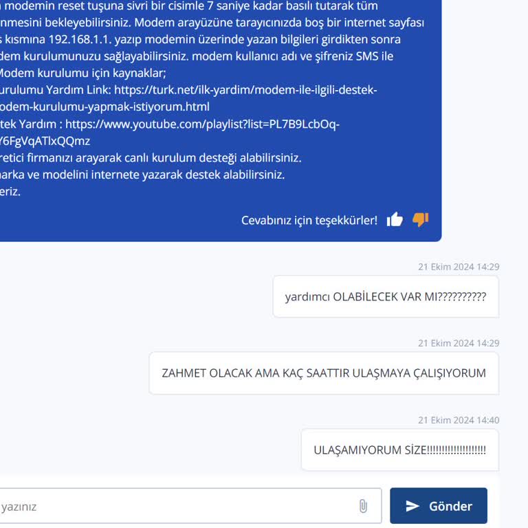 TurkNet'e Geçişte İletişim Ve Aktivasyon Sorunları