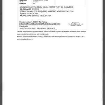 DeFacto Sipariş Numarası Sorunu Ve Para İadesi Beklentisi