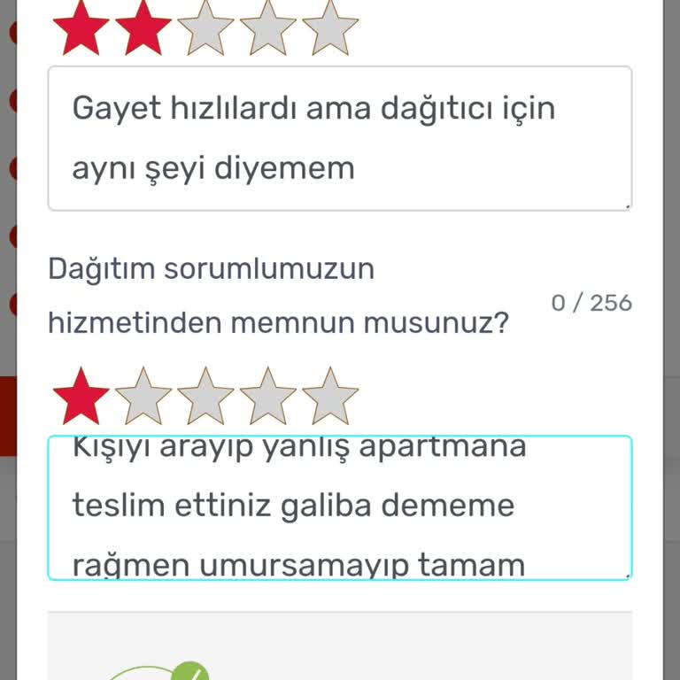 Yanlış Adrese Teslimat Ve İlgisiz Hizmet