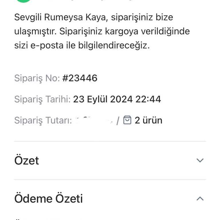 Siparişin Teslim Edilmemesi Ve İletişim Eksikliği