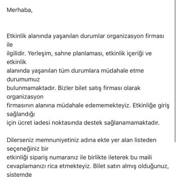 Ataköy Açıkhava Konserinde Bilet Sorunu