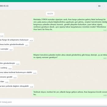 Teslim Edilmeyen Kargolar Ve İletişim Sorunları