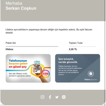 İstenmeyen Lifebox Faturaları Hakkında Acil Çözüm Talebi