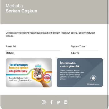 İstenmeyen Lifebox Faturaları Hakkında Acil Çözüm Talebi