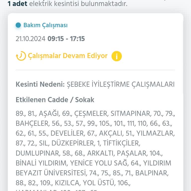 Başkent Elektrik Dağıtım Ankara Çubuk'ta Sürekli Elektrik Kesintileri