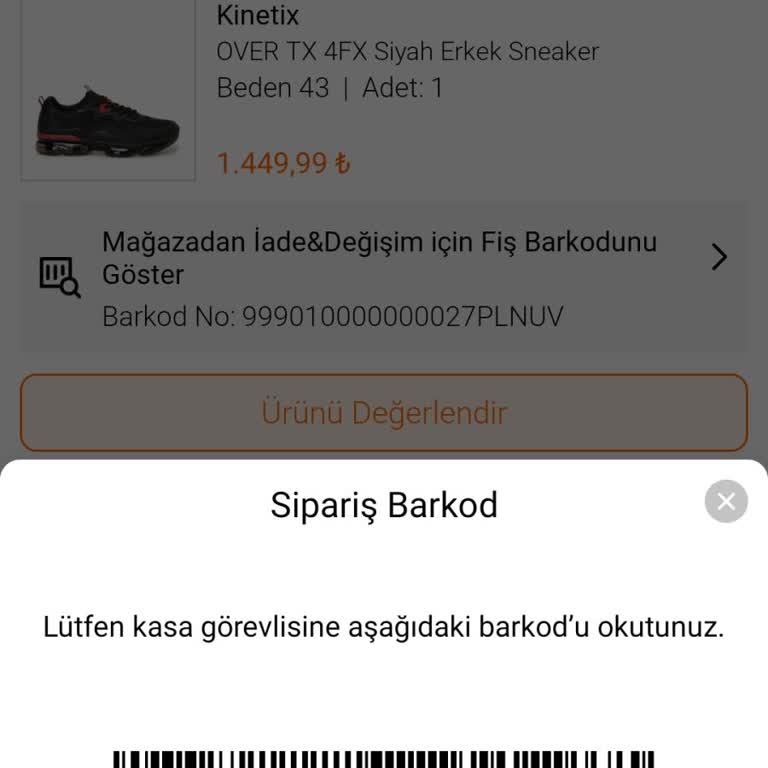 FLO'dan Alınan Spor Ayakkabının Kalite Sorunu