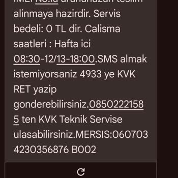 Servis Sonrası Ana Kamera Sorunu Ve Uzayan Bekleme Süresi