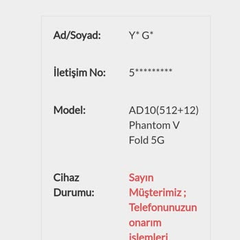 Servis Sonrası Ana Kamera Sorunu Ve Uzayan Bekleme Süresi