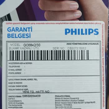 Philips Ütü İçin Yedek Parça Bulunamıyor