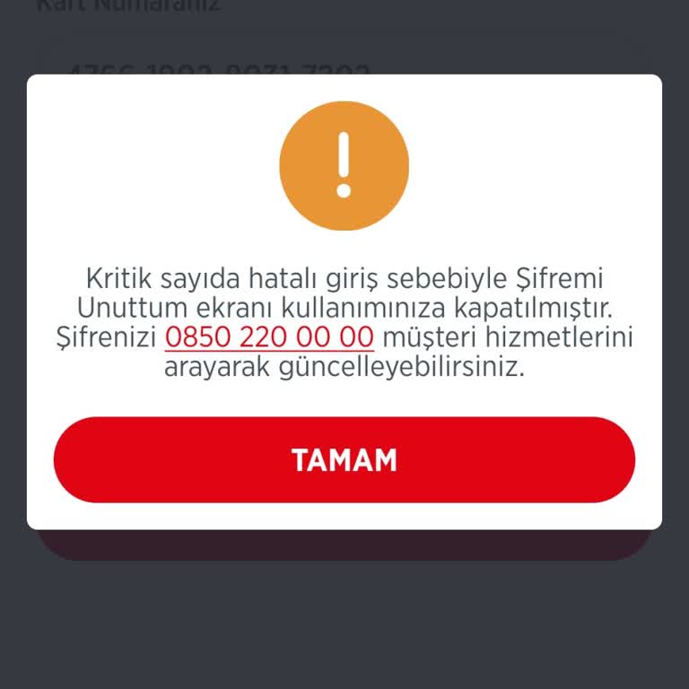 Kart Blokesi Ve Müşteri Hizmetleri Sorunu