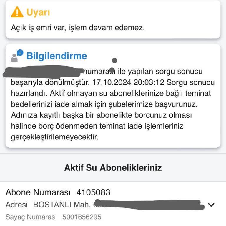 İZSU Abonelik İptalinde Yaşanan Sorun Ve Acil Çözüm Talebi
