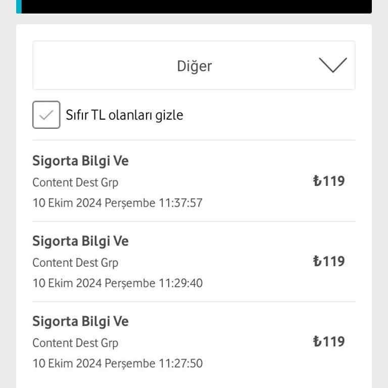 Vodafone Faturasında Bilinmeyen Ücretlendirme Sorunu