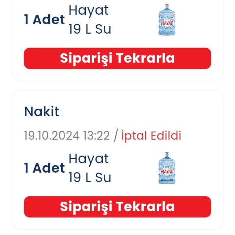 Danone Hayat İçecek Siparişlerim Neden İptal Ediliyor