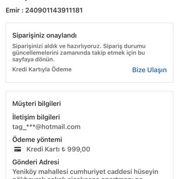 Sipariş Edilen Çadırın Teslim Edilmemesi Ve İletişim Sorunları