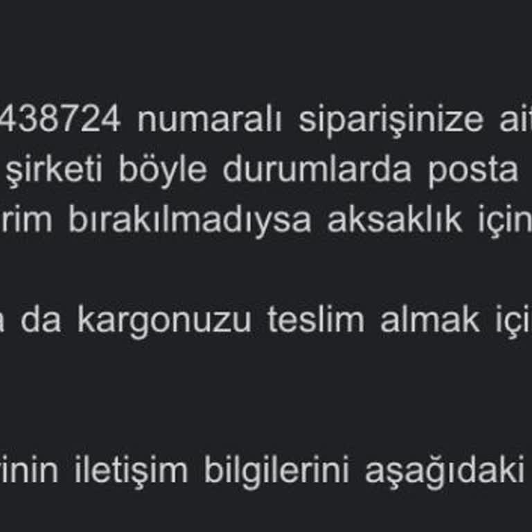 Amazon Ve MNG Kargo Teslimat Sorunu