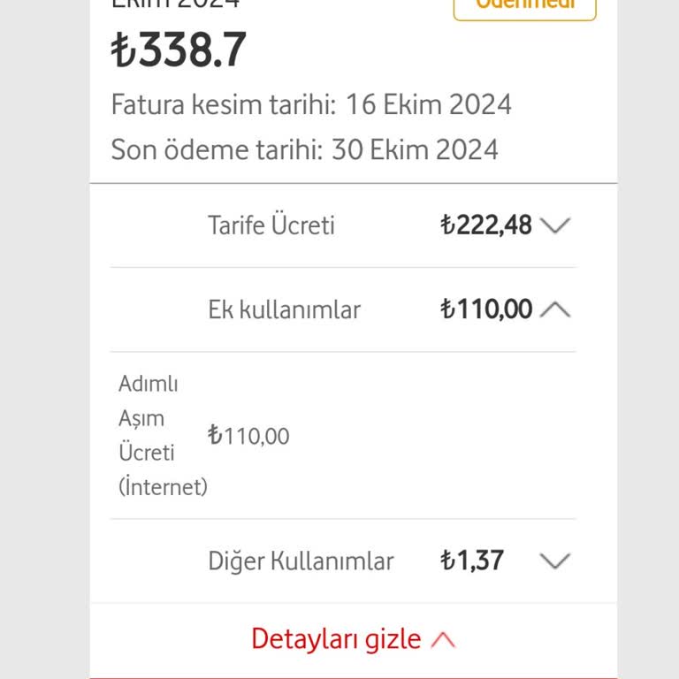 Kullanılmayan İnternet Ücreti Sorunu