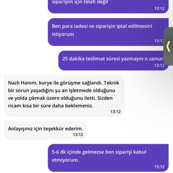 Geç Gelen Ve Eksik Sipariş Sorunu
