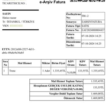 Yanlış Beden Ve Yetersiz Müşteri Hizmeti Sorunu