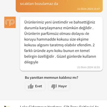 Serumlarda Ekşi Koku Ve İlgisiz Müşteri Hizmetleri