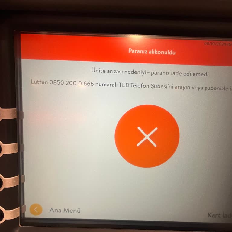 ATM Arızası Nedeniyle Mağduriyet Ve İletişim Eksikliği