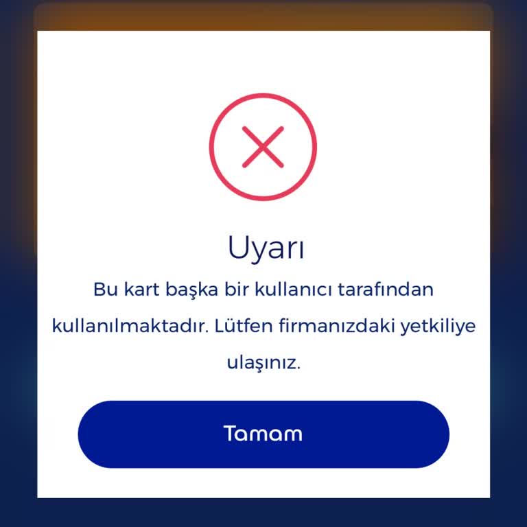 Edenred Uygulamasında Kart Kayıt Sorunu