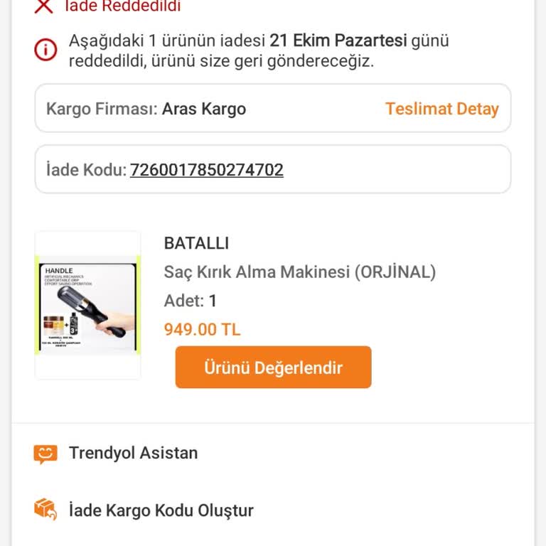 Trendyol'da İade Sorunu Ve Saygısız Müşteri Hizmetleri