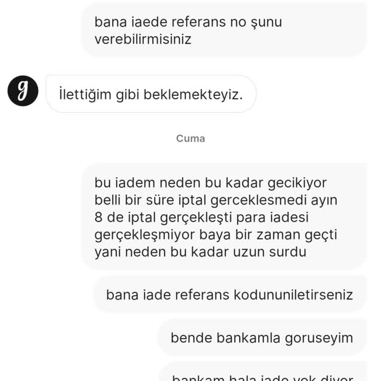 Gardrops'ta İptal Ve İade Sorunu