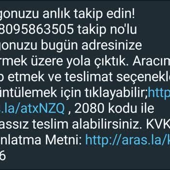 Aras Kargo'nun Yetersiz Teslimat Hizmeti Mağduriyeti